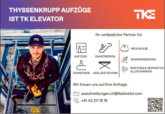 TK Elevator, Ihr verlässlicher Partner