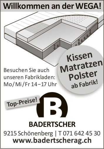 Badertscherag, Schönenberg - Willkommen an der WEGA!