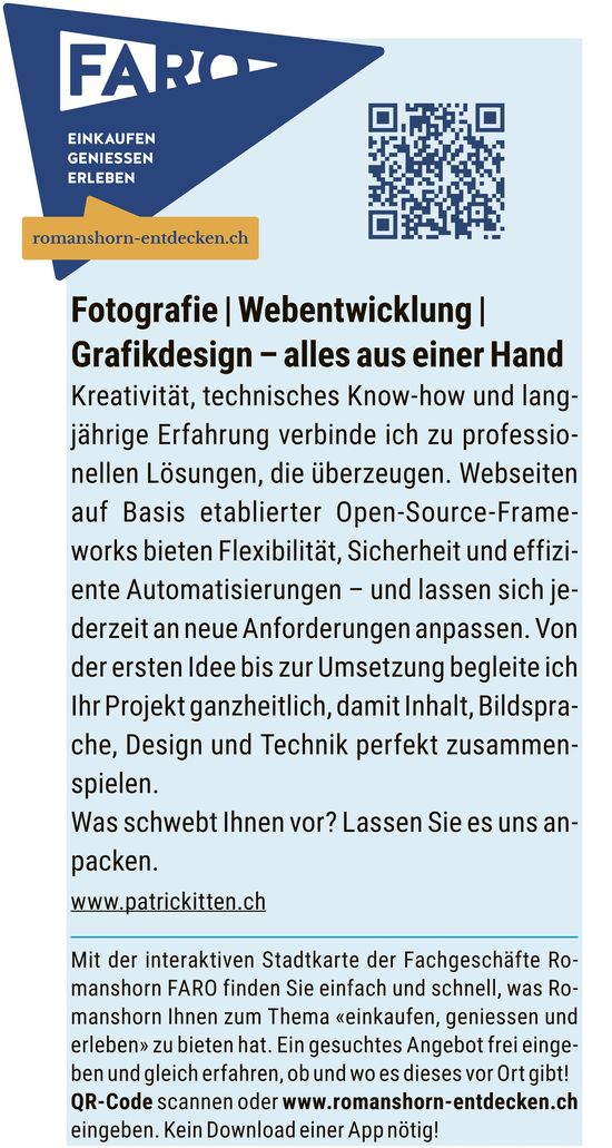 Patrick Itten, Fotografie | Webentwicklung | Grafikdesign – alles aus einer Hand