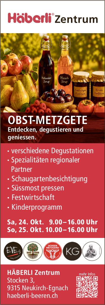 OBST-METZGETE, 24. - 25. Oktober, Neukirch-Egnach