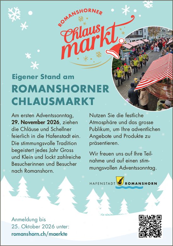 ROMANSHORNER CHLAUSMARKT, 29. November