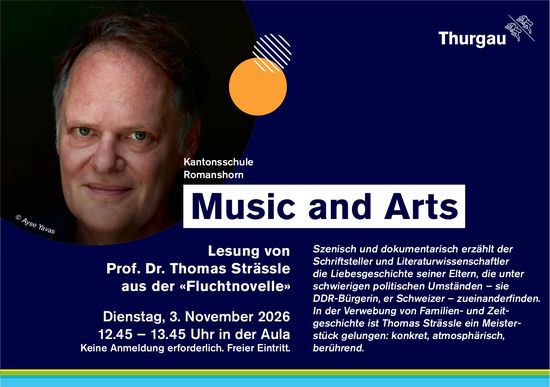 Prof. Dr. Thomas Strässle – Fluchtnovelle, 3. November, Aula