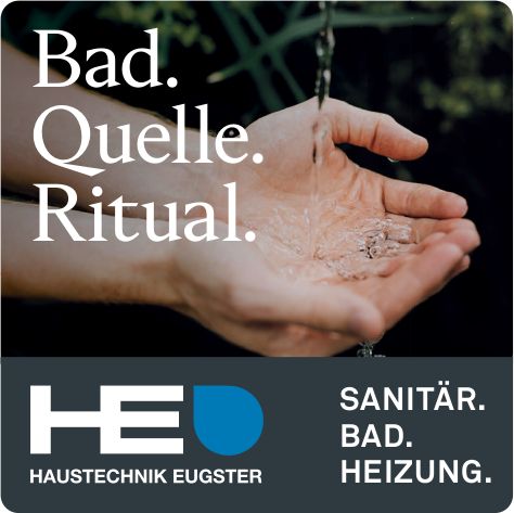 Haustechnik Eugster, Bad. Quelle. Ritual.