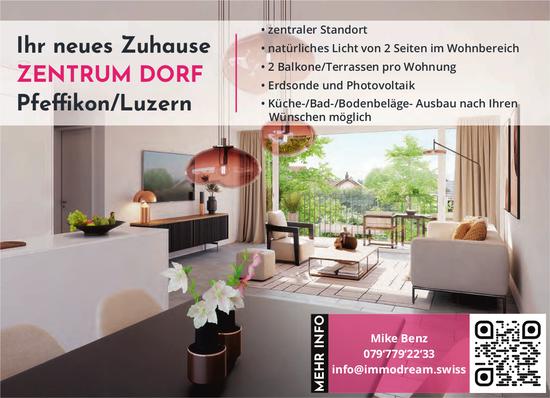 Ihr neues Zuhause ZENTRUM DORF Pfeffikon/Luzern