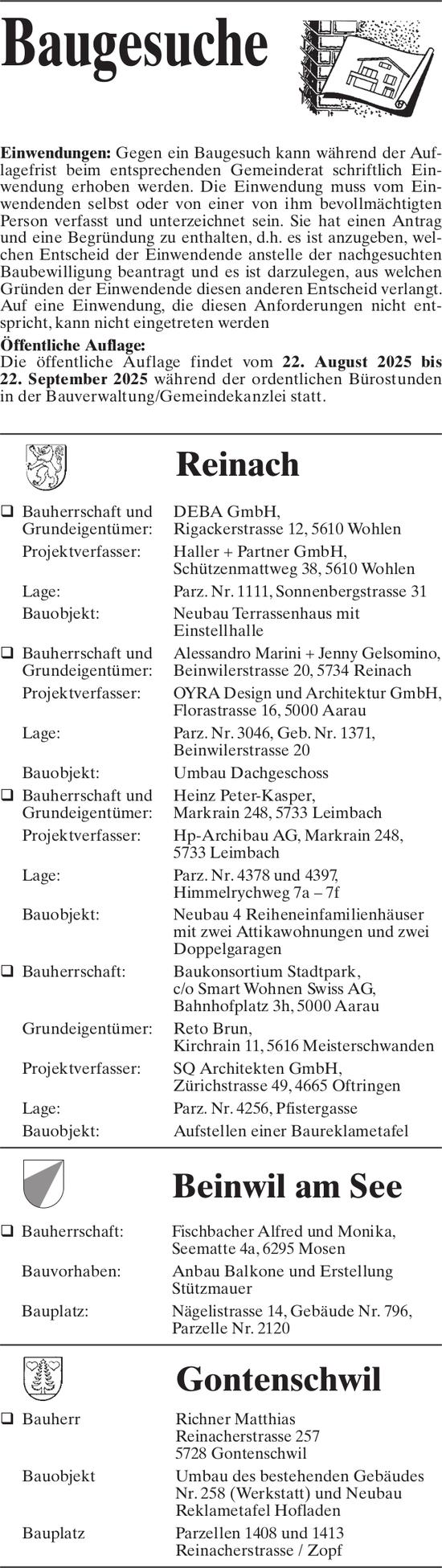 Baugesuche