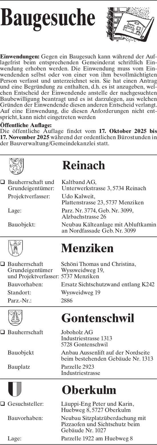 Baugesuche