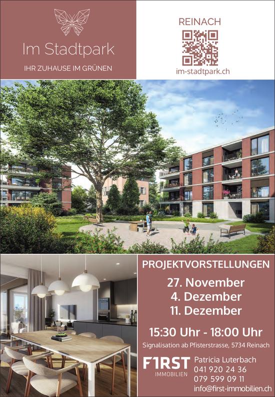 Im Stadtpark, Reinach - PROJEKTVORSTELLUNGEN