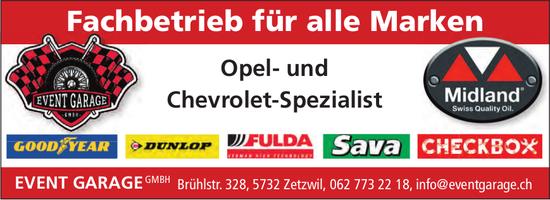Event Garage GmbH, Zetzwil - Fachbetrieb für alle Marken