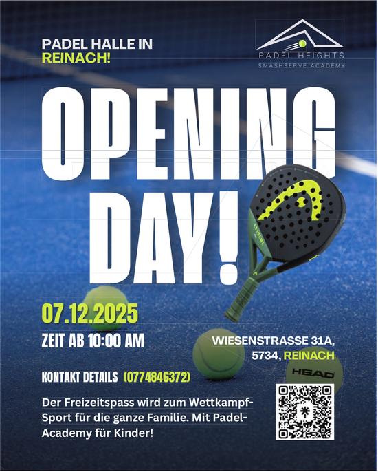 OPENING DAY!, 7. Dezember, Reinach