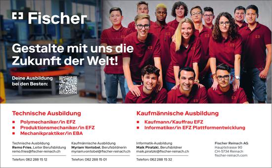 Gestalte mit uns die Zukunft der Welt!, Fischer Reinach AG, gesucht