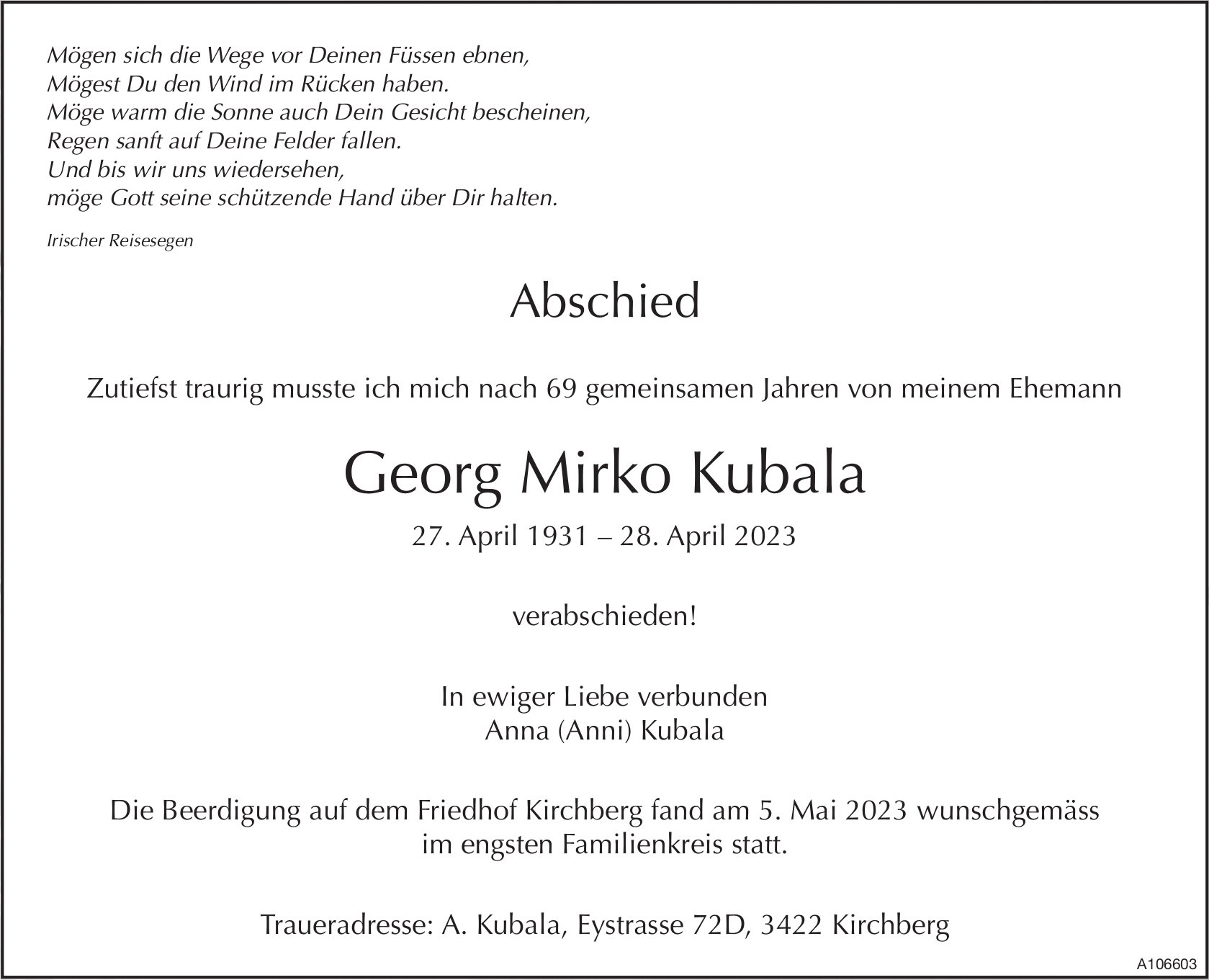 Georg Mirko Kubala, April 2023 / TA