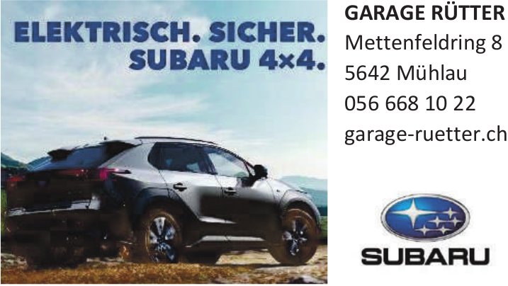 Garage Rütter, Mühlau - Subaru