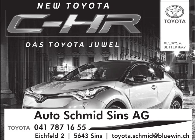Auto Schmid Sins AG, Toyota