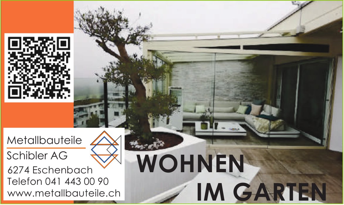 Schibler AG, Eschenbach - WOHNEN IM GARTEN