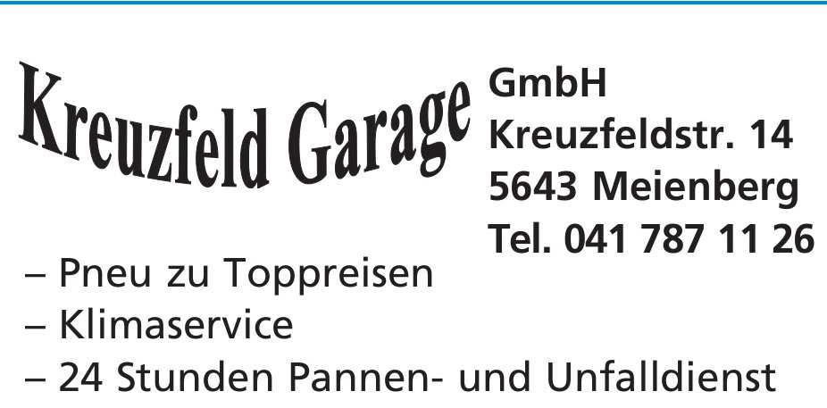 Kreuzfeld Garage, Meienberg