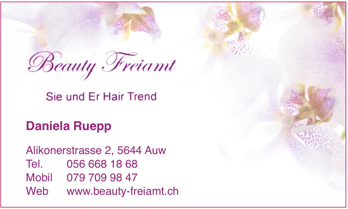 Beauty Freiamt, Auw - Daniela Ruepp