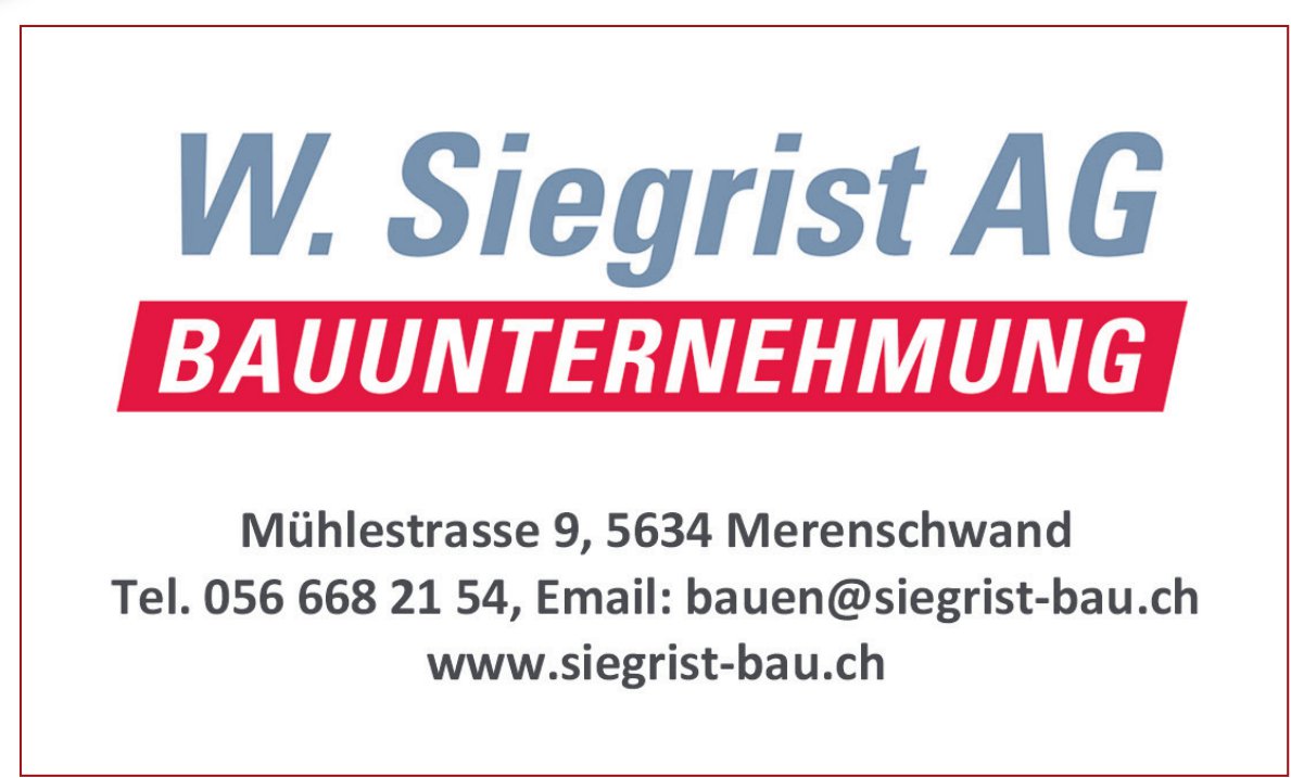 W. Sıegrist AG, Merenschwand - Bauunternehmung