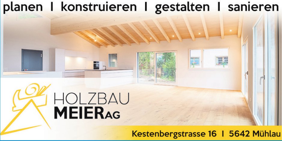 Holzbau Meier AG, Mühlau - planen, konstruieren,  gestalten,  sanieren