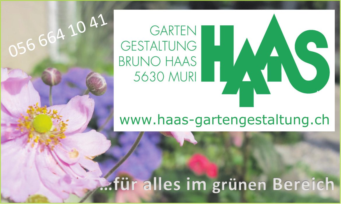 Haas Gartengestaltung, Muri - …für alles im grünen Bereich