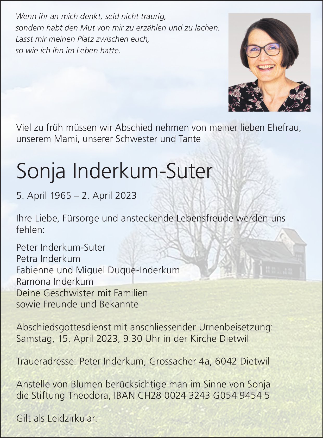 Inderkum-Suter Sonja, April 2023 / TA