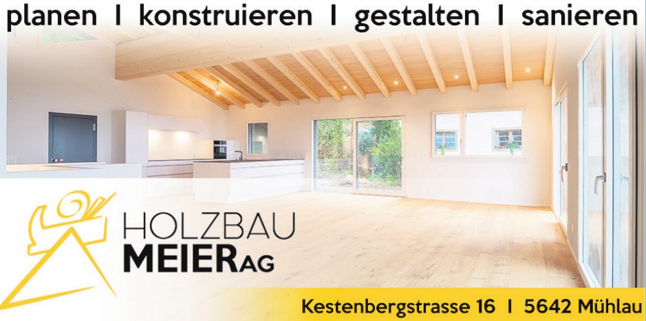 Holzbau Meier AG, Mühlau - planen, konstruieren,  gestalten,  sanieren