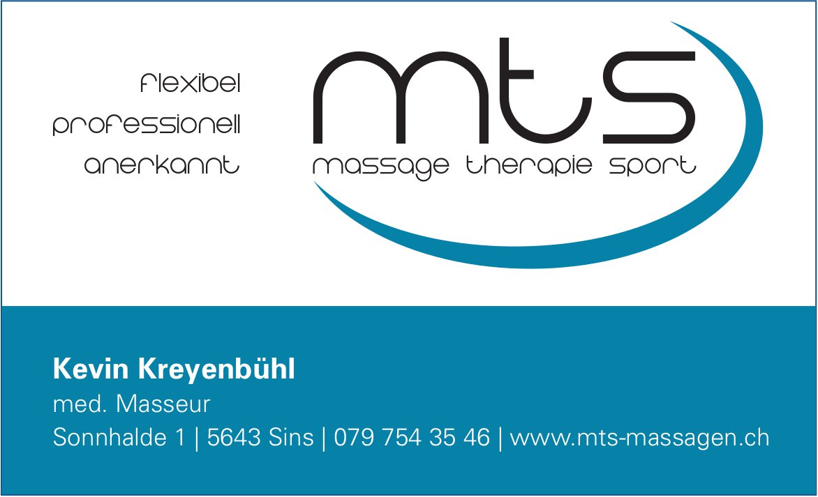 Mts Massage Therapie Sport, Sins - Flexibel, professionell,  anerkannt
