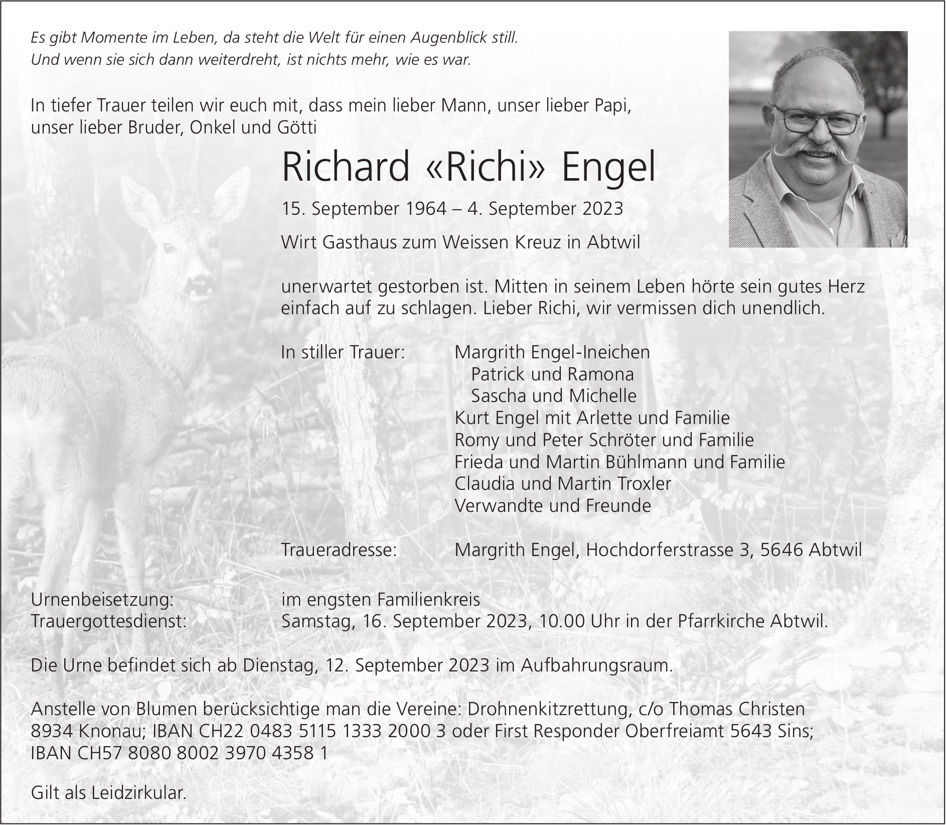 Engel Richard «Richi», September 2023 / TA