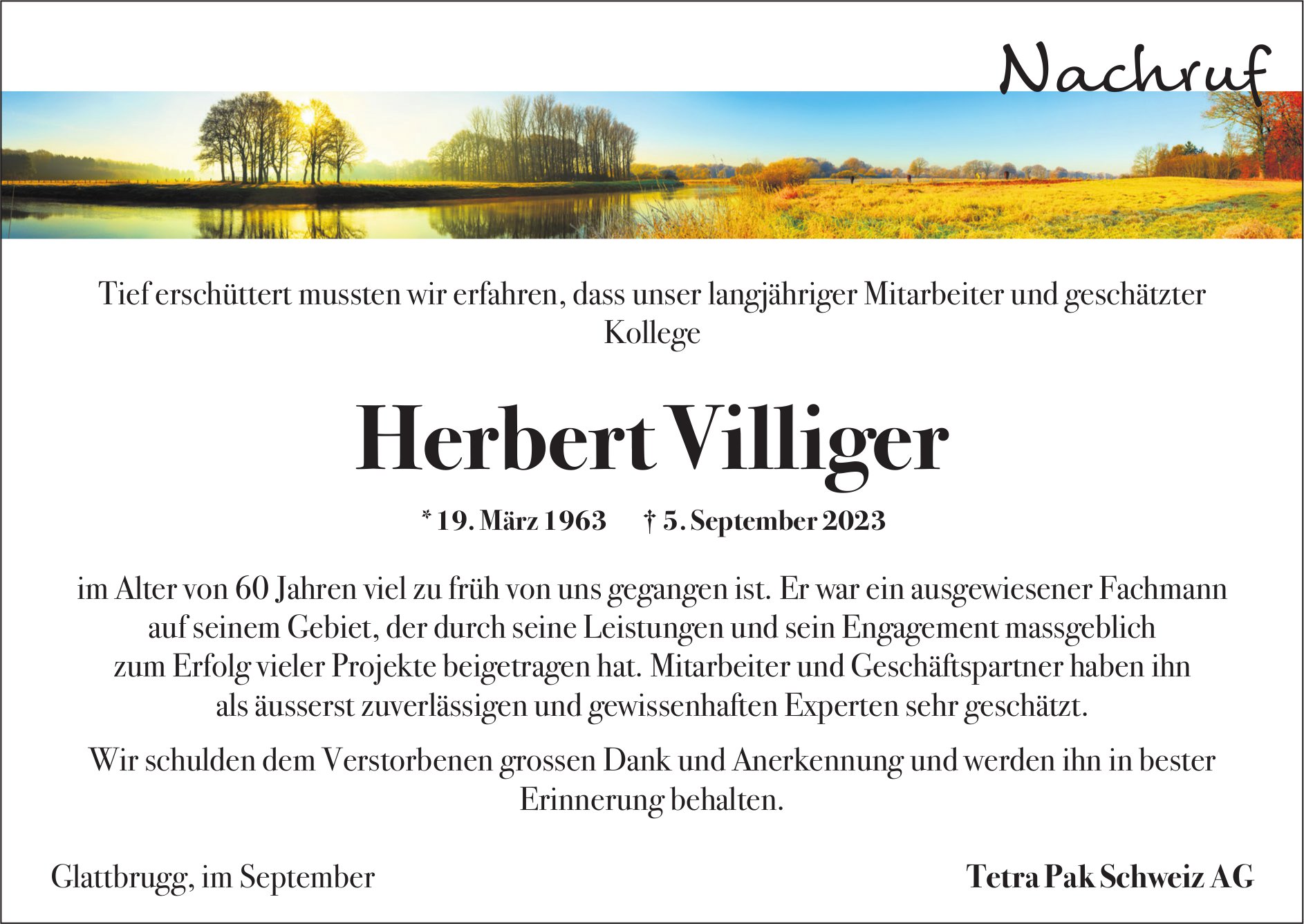 Villiger Herbert, September 2023 / TA