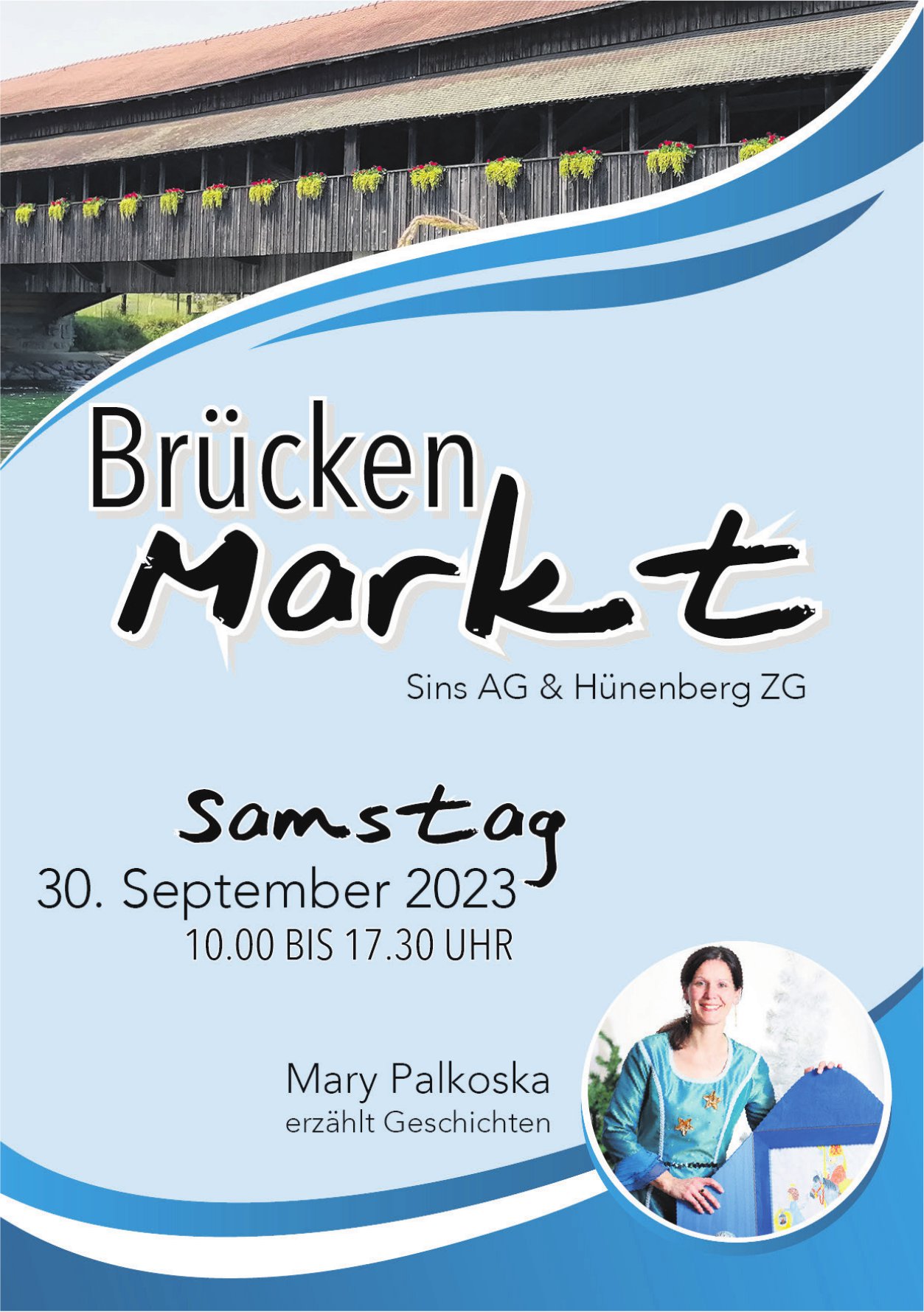 Mary Palkoska erzählt Geschichten, 30. September, Brückenmarkt, Sind und Hünenberg