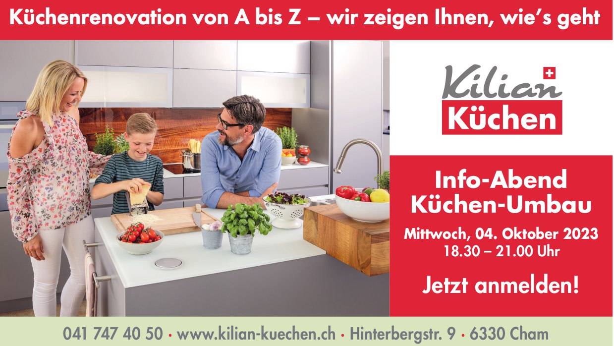 Info-Abend Küchen-Umbau, 4. Oktober, Kilian Küchen, Cham