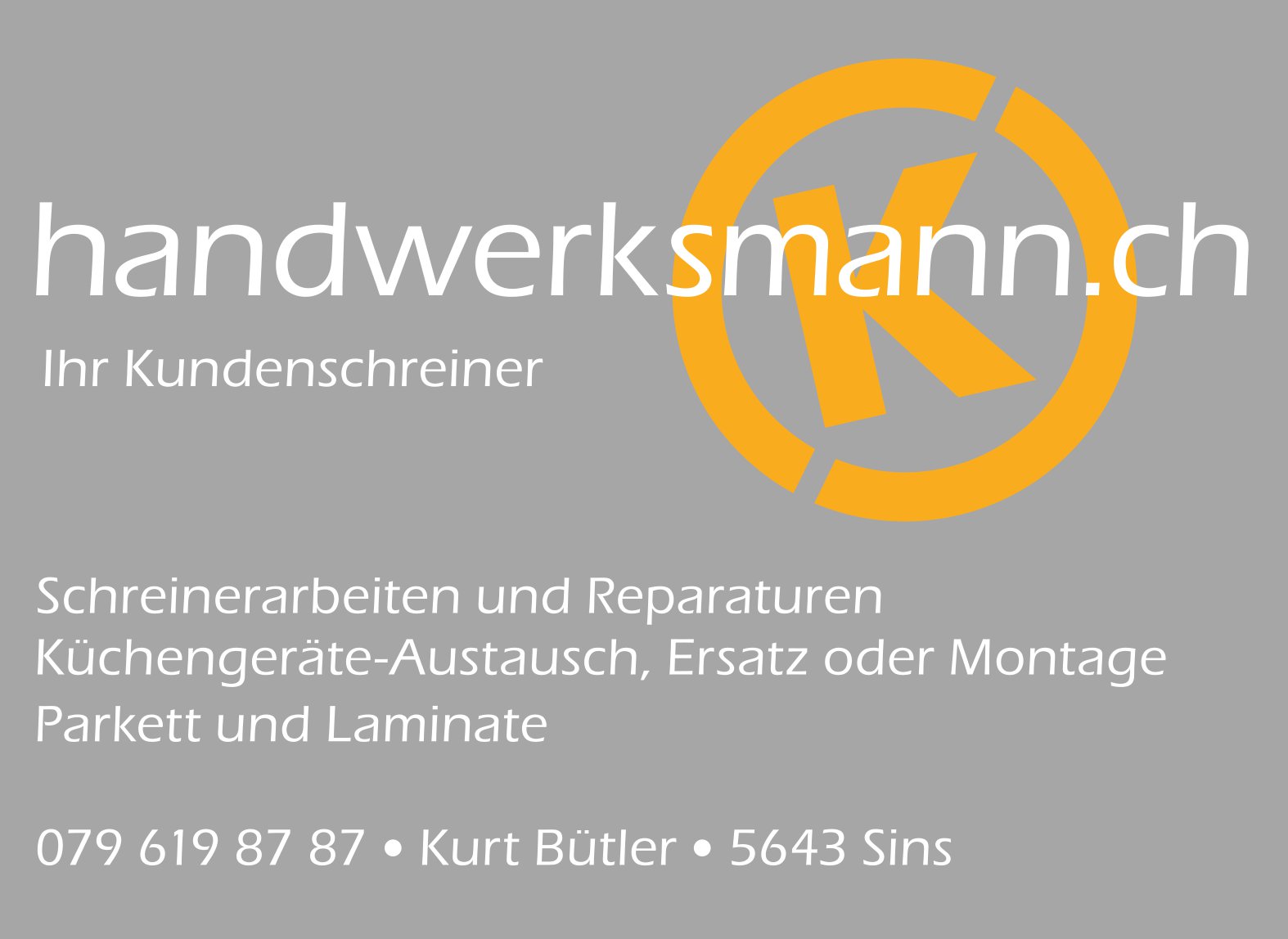Handwerksmann, Sins - Schreinerarbeiten und Reparaturen