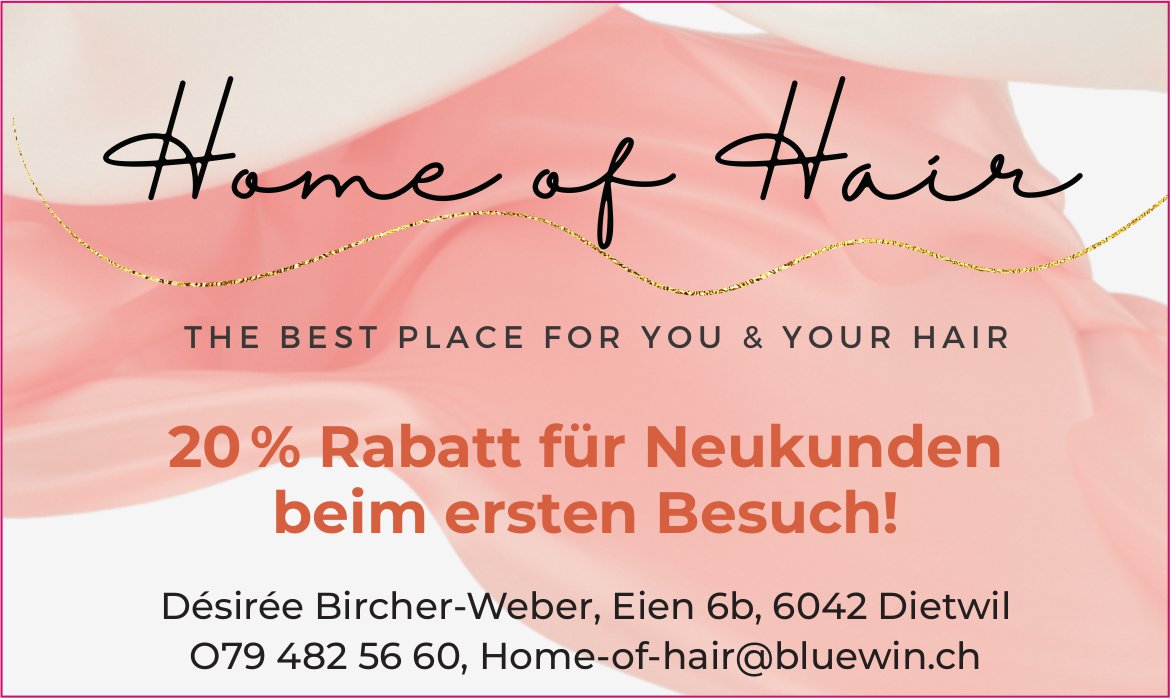 Home of Hair, Dietwil - The best place for you & your hair
