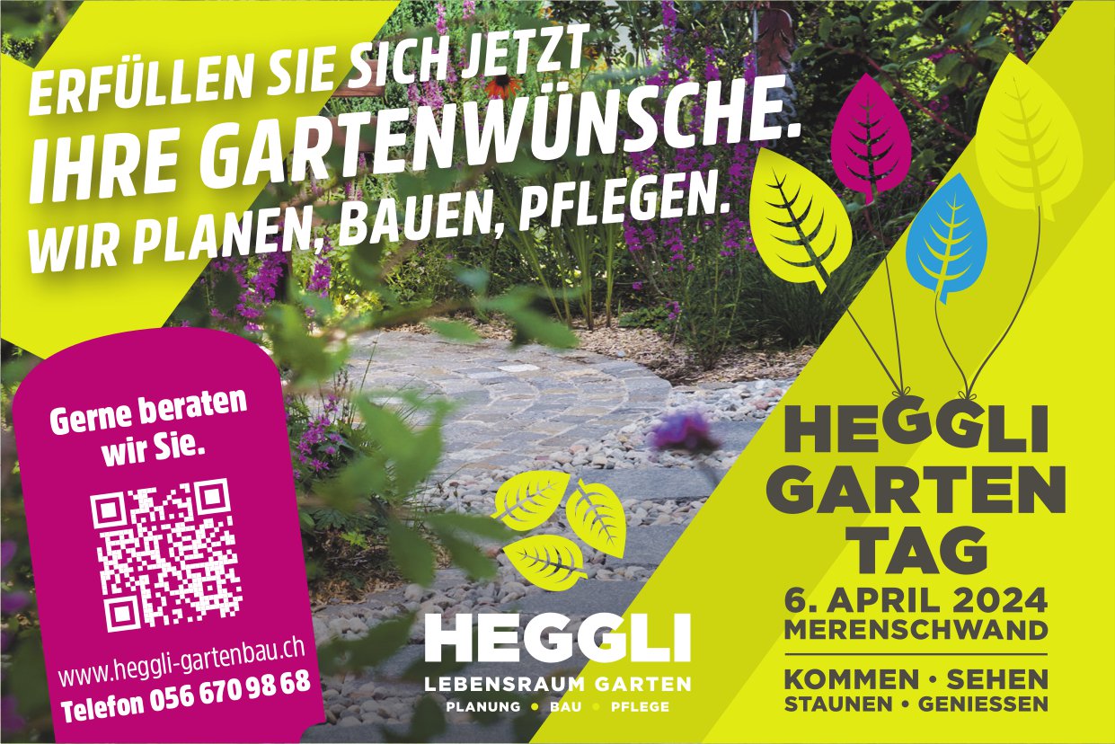 Heggli Garten Tag, 6. April, Merenschwand