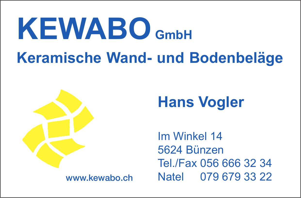 KEWABO GmbH, Bünzen - Keramische Wand- und Bodenbeläge