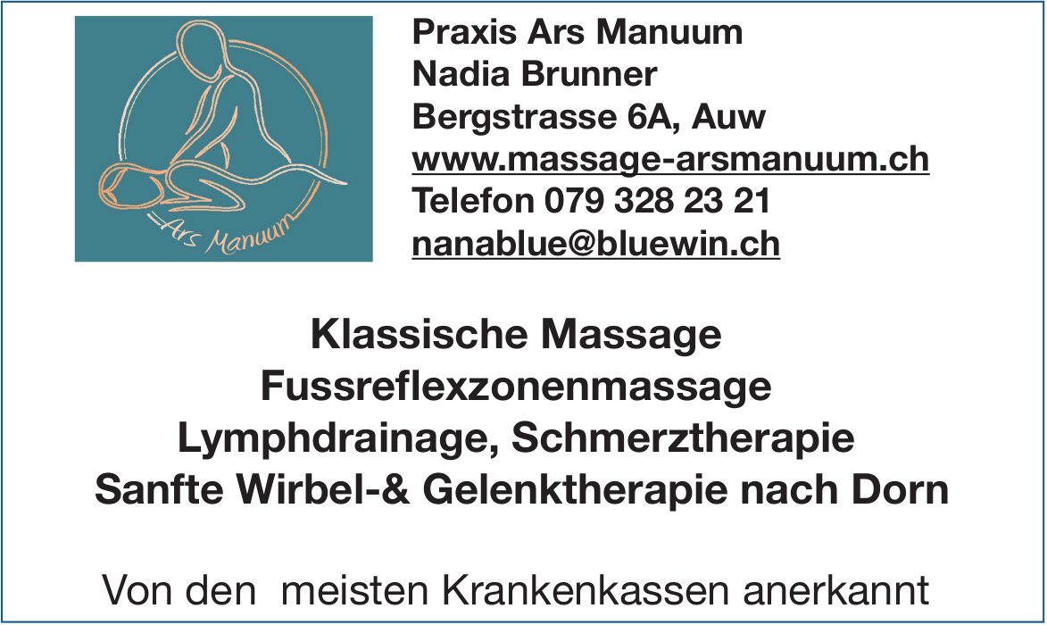 Massage Arsmanuum, Auw - Klassische Massage