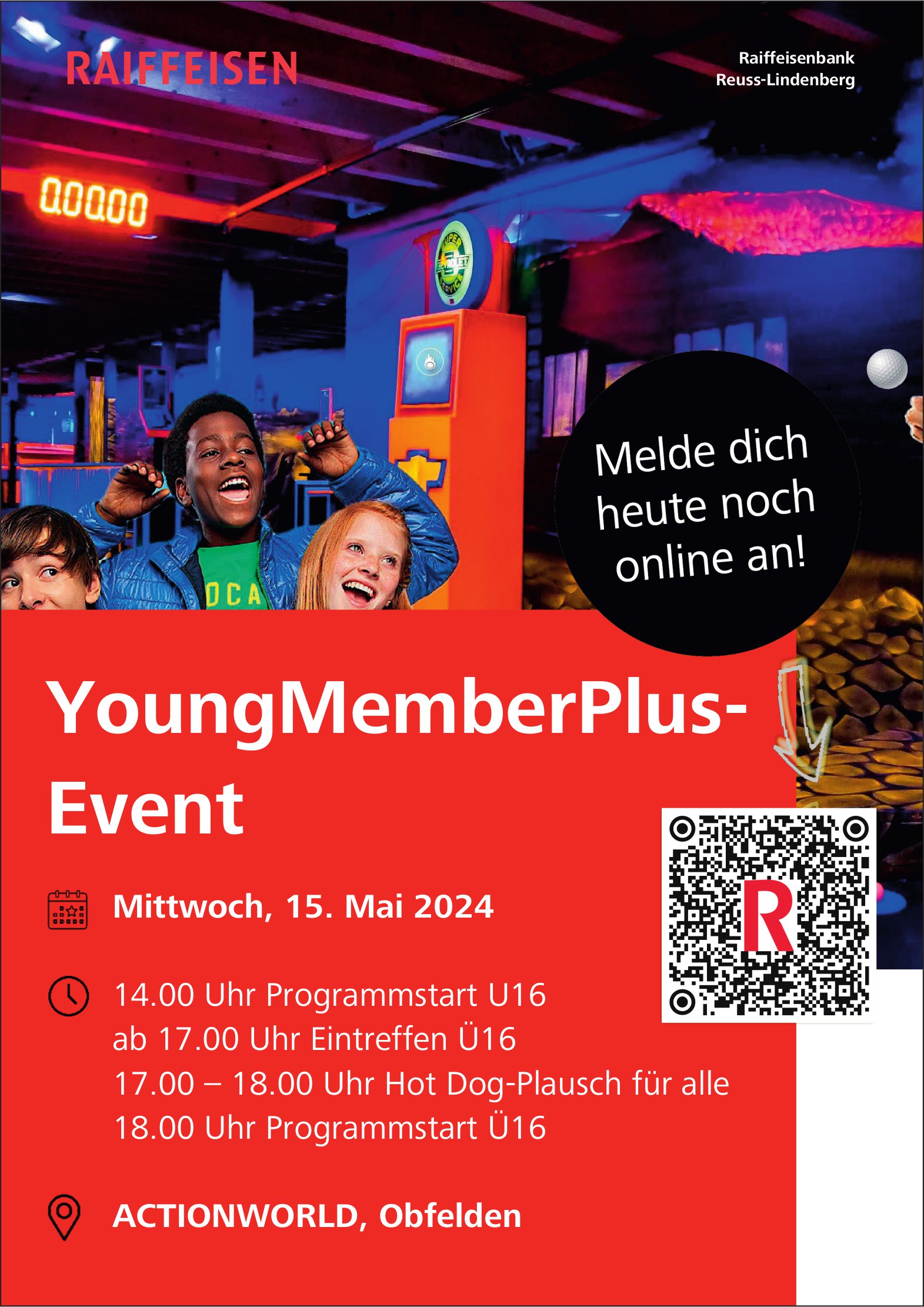 YoungMemberPlus-Event, 15. Mai, Actionsworld, Obfelden