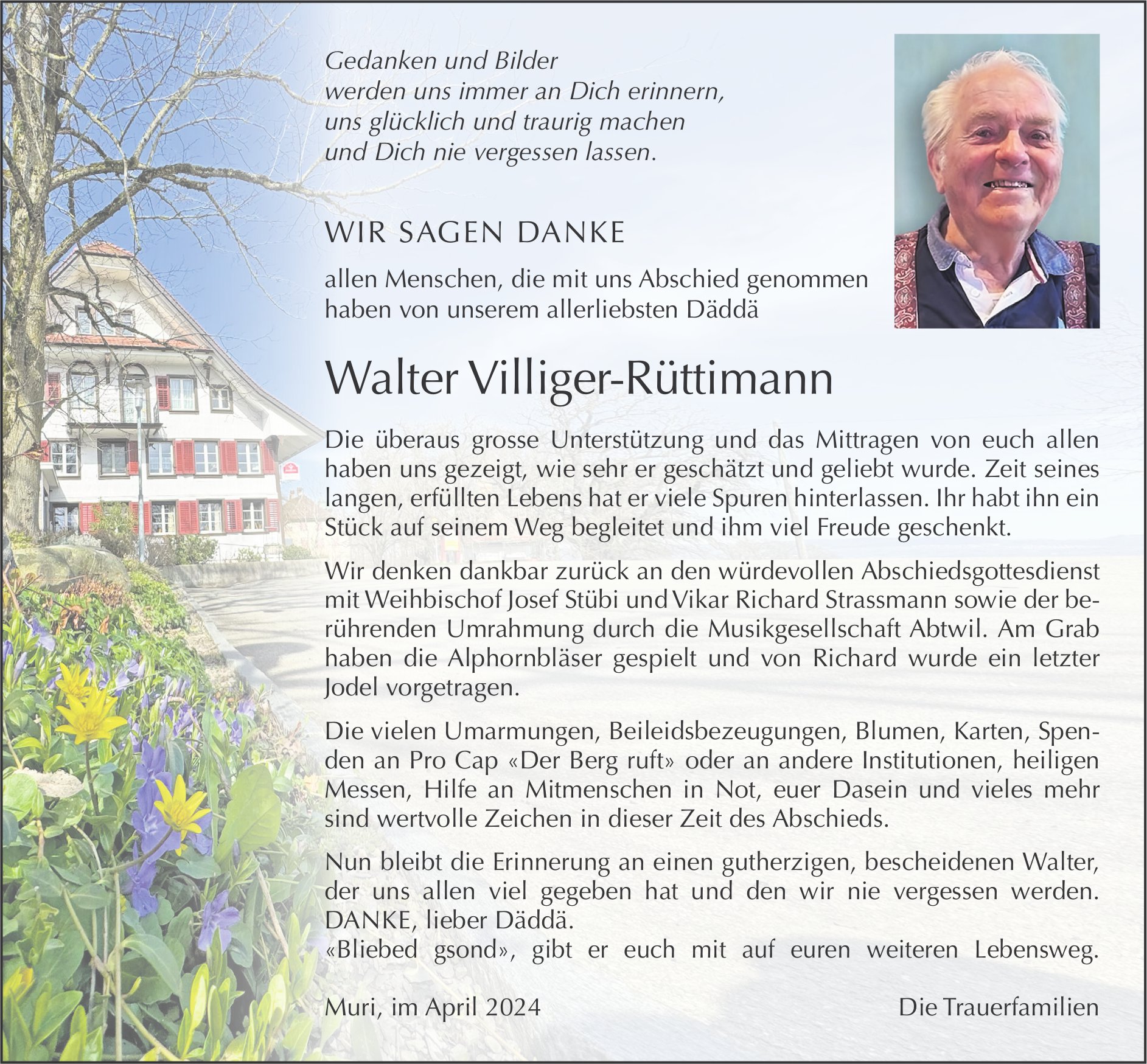 Villiger-Rüttimann Walter, im Mai 2024 / DS