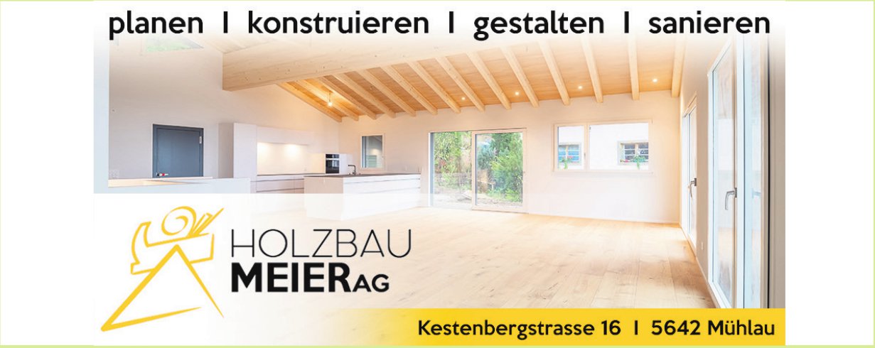 Holzbau Meier AG, Mühlau - planen, konstruieren,  gestalten,  sanieren