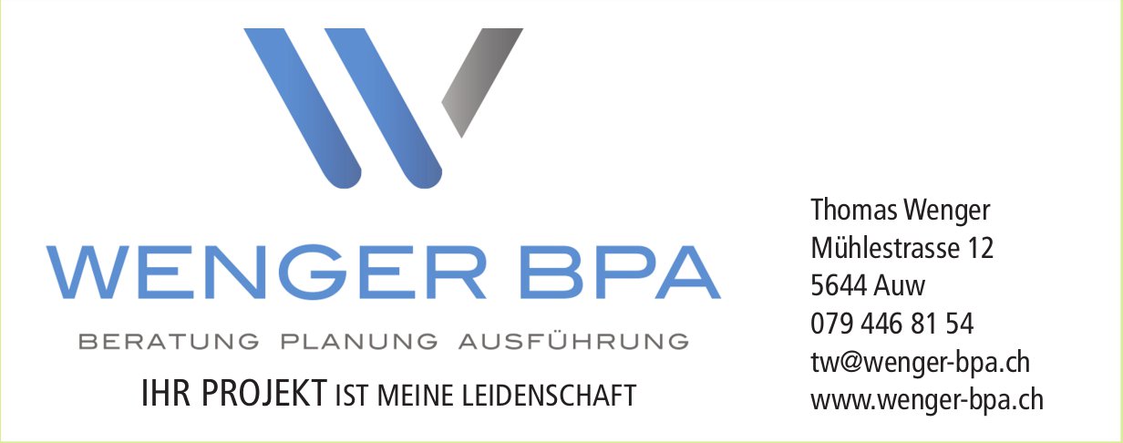 Wenger BPA, Auw - Ihr Projekt ist meine Leidenschaft