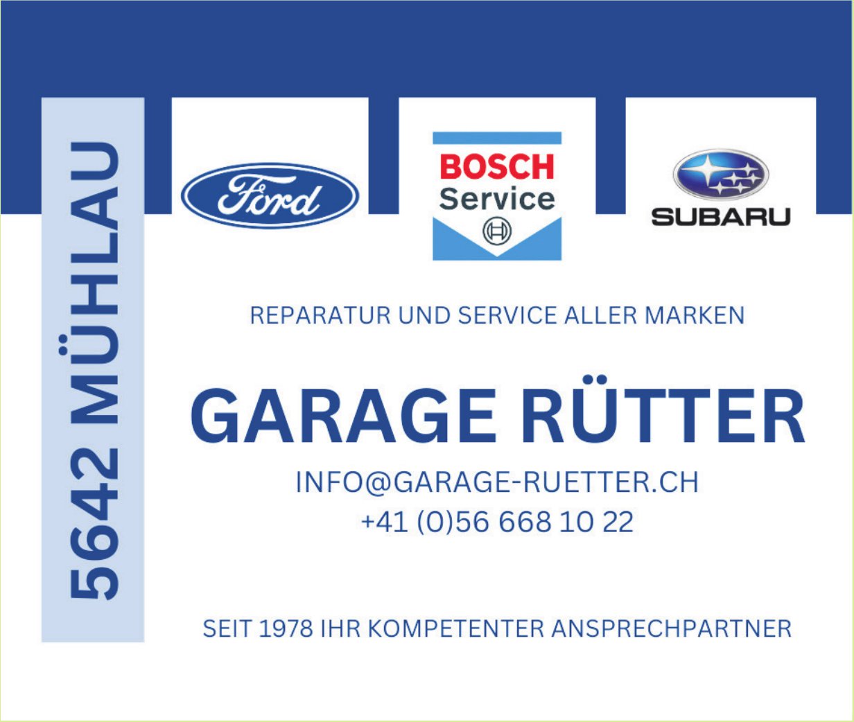 Garage Rütter, Mühlau - Reparatur aller Marken