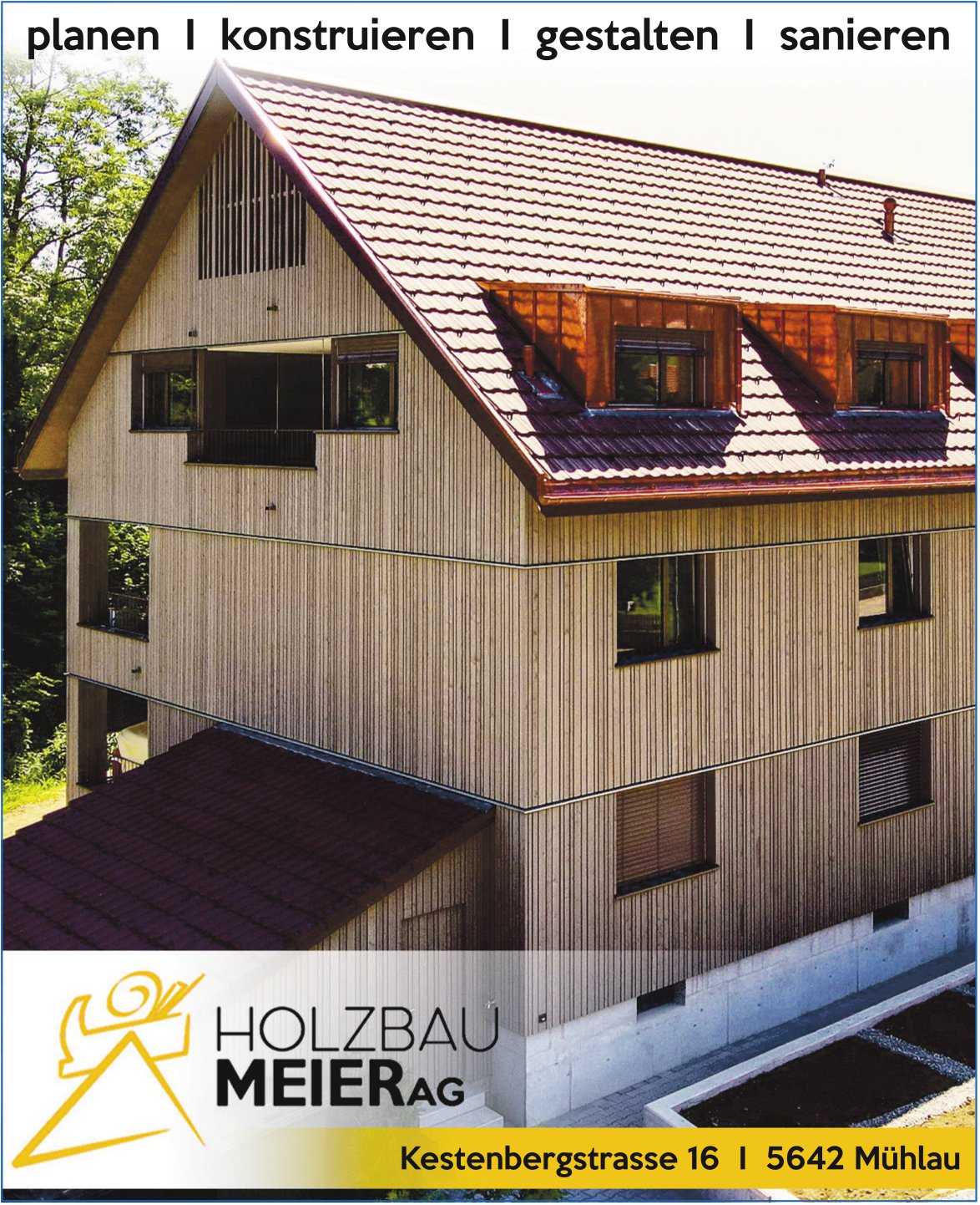 Holzbau Meier AG, Mühlau - planen, konstruieren,  gestalten,  sanieren