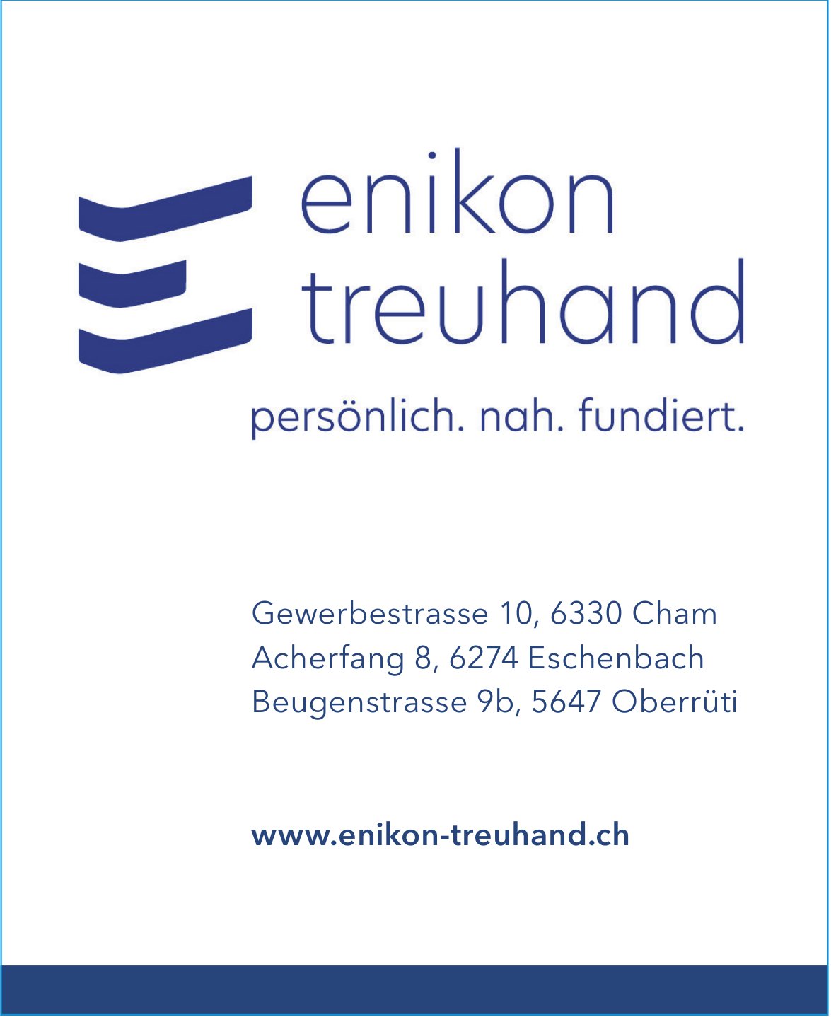 Enikon Treuhand, Cham - persönlich. nah. fundiert