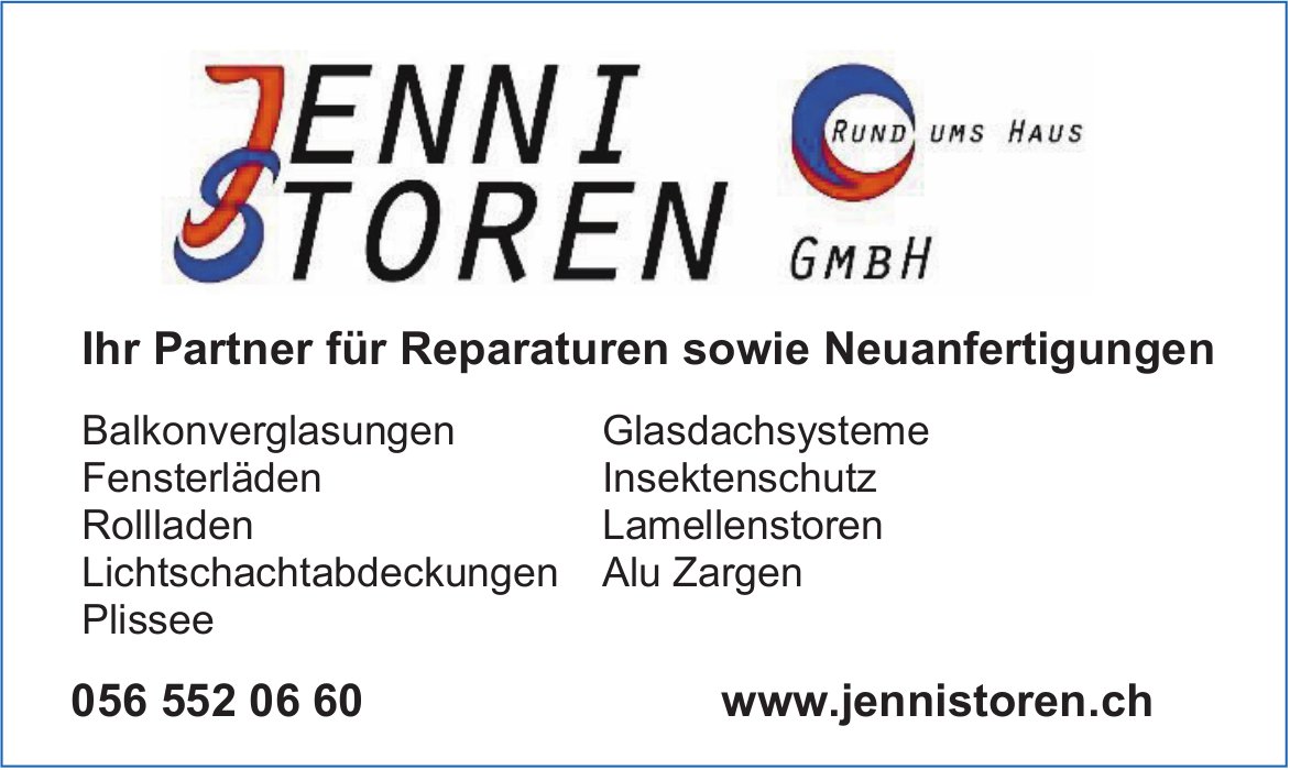 Jenni Storen GmbH, Ihr Partner für Reparaturen sowie Neuanfertigungen