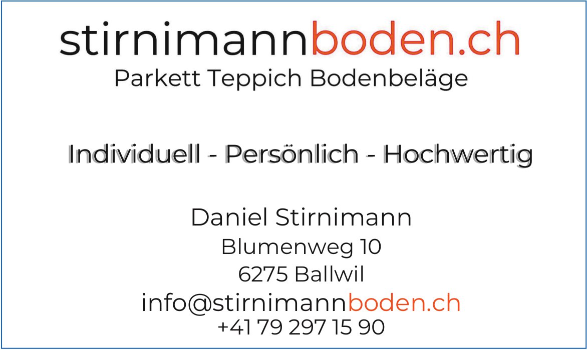 Stirnimann Boden, Ballwil - Individuell, persönlich,  hochwertig