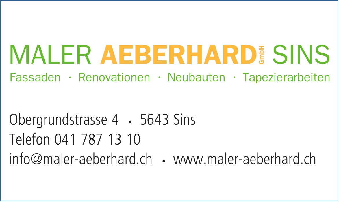 Maler Aeberhard, Sins