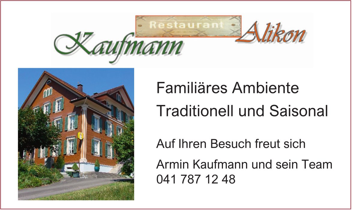 Restaurant Kaufmann, Alikon - Familiäres Ambiente