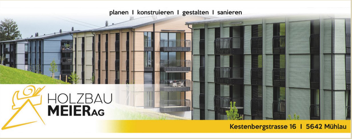Holzbau Meier AG, Mühlau - planen, konstruieren,  gestalten,  sanieren