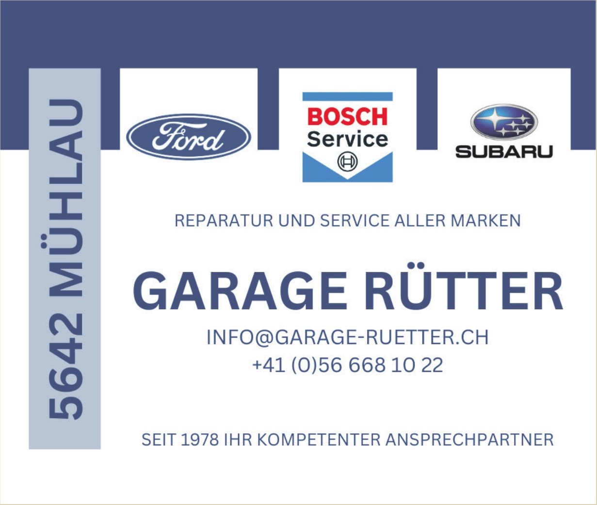 Garage Rütter, Mühlau - Reparatur aller Marken