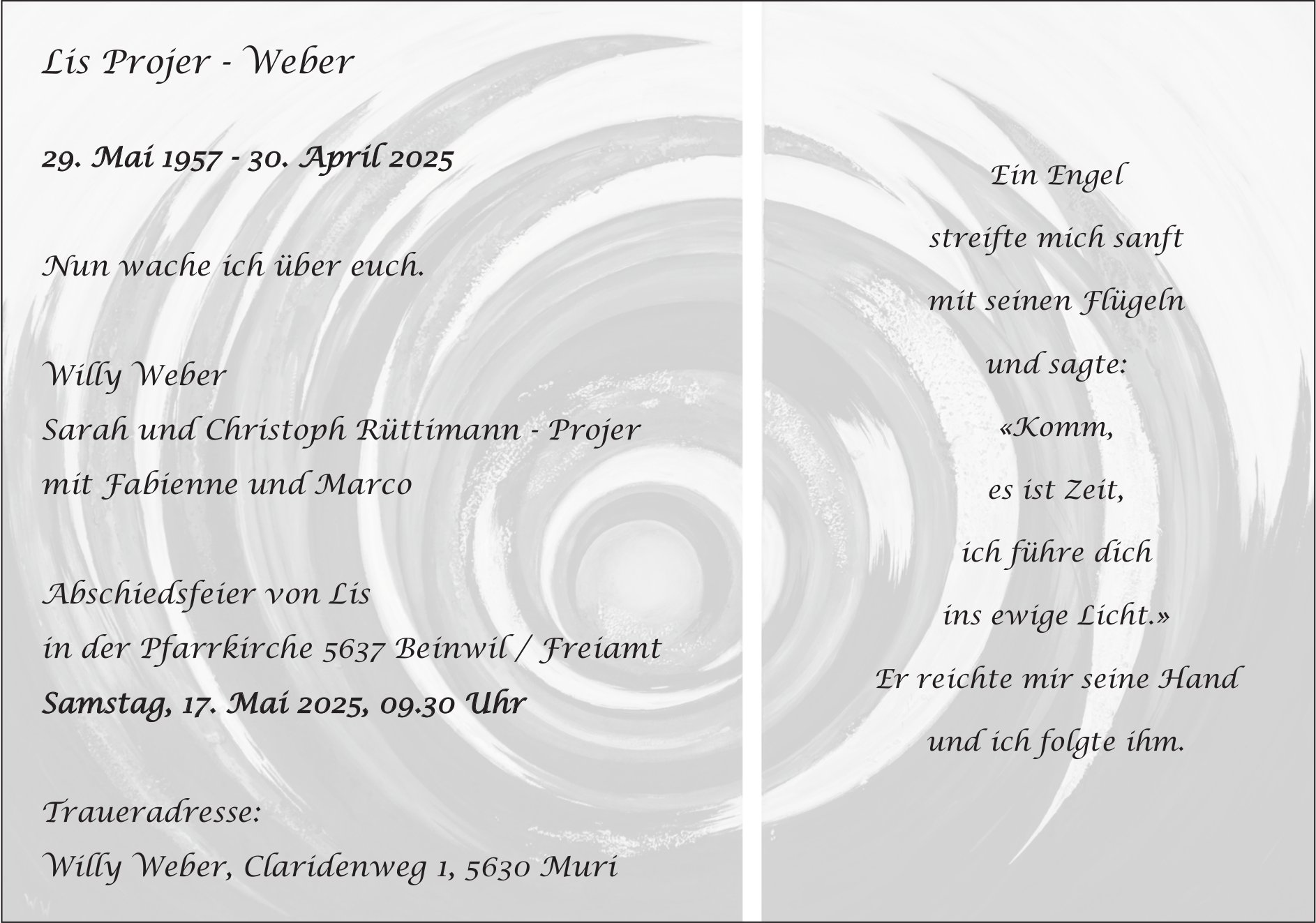 Projer-Weber Lis, April 2025 / TA