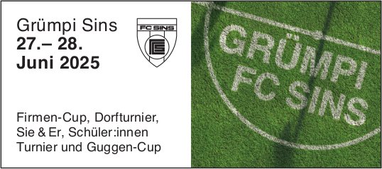 Grümpi FC Sins, 27. Juni, Sins